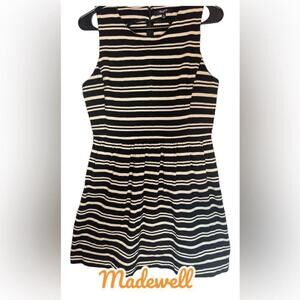 MADEWELL women’s classic Black & White Medium Dress M